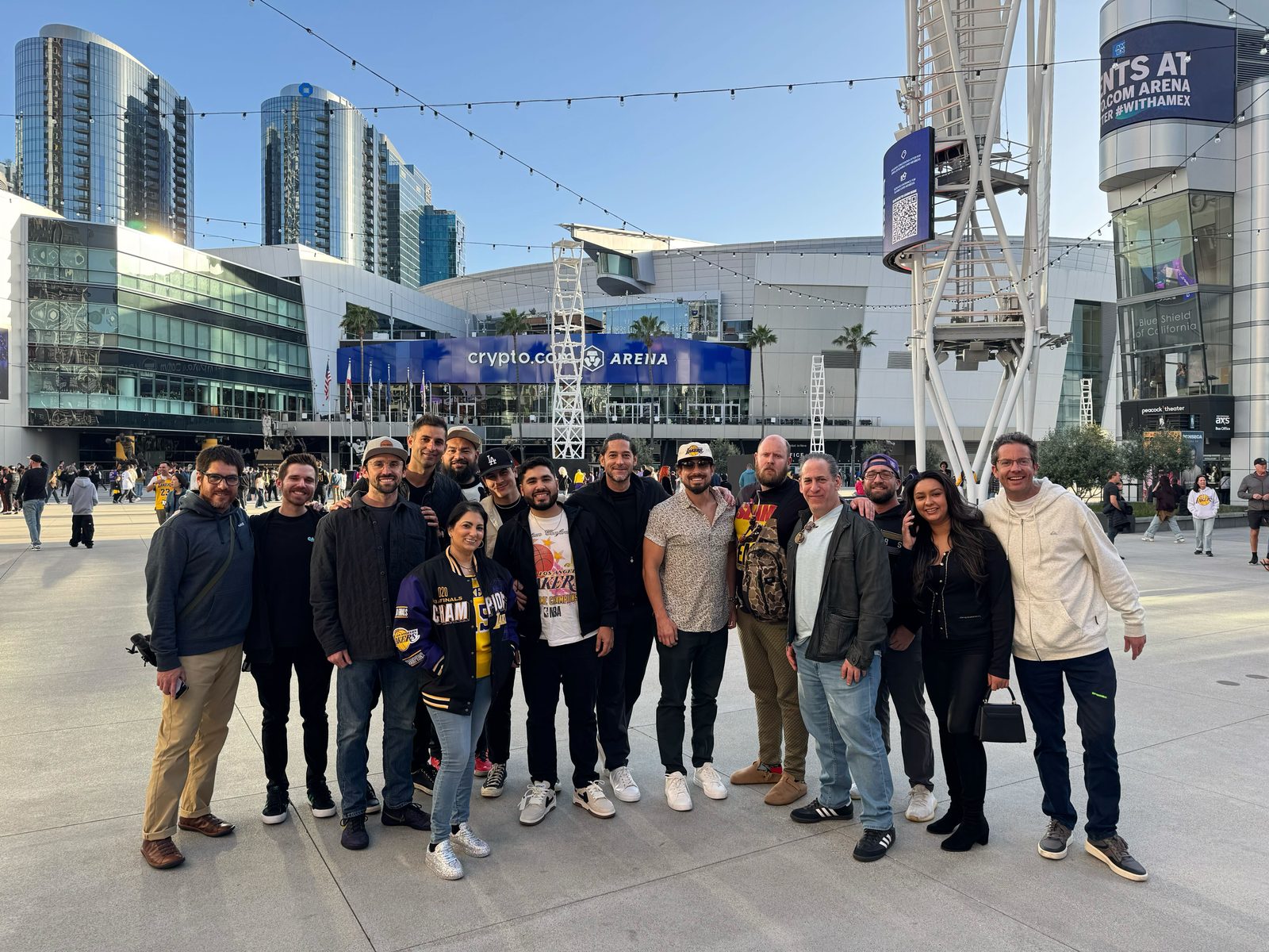 The Cardiff team on an outing together